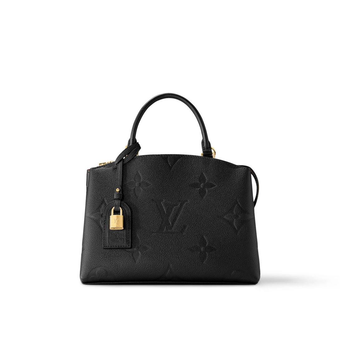 Louis vuitton black deals leather handbag